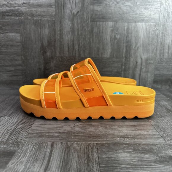 Reef Vista Hi Energy Women's size 8 Orange Cushion Comfort Sandals - Picture 2 of 8